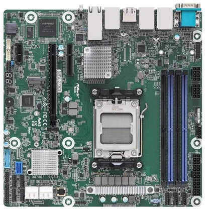ASRock Rack B650D4U-2L2T/BCM - Motherboard - micro ATX - Socket AM5 - AMD B650E Motherboard - AMD B650E - AMD AM5 Socket - DDR5 RAM - Micro-ATX