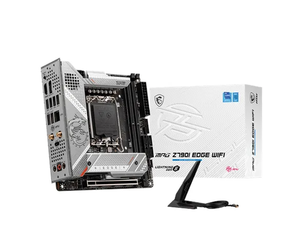 MSI MPG Z790I EDGE WIFI Mainboard - Intel Z790 - Intel LGA1700 Socket - DDR5 RAM - Mini-ITX
