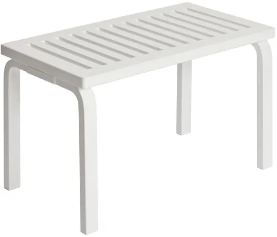 artek 153 Bank Size B L72,5 cm Weiss lackierte Birke