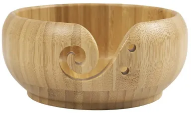 Garnschale, Durchmesser 15 cm, H: 7,5 cm, Bambus, 1 St.