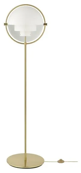 GUBI Multi-Lite Stehlampe Messing & Weiss