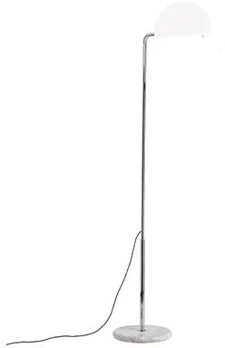 DCWéditions Mezzaluna Stehlampe Chrom/Weiss