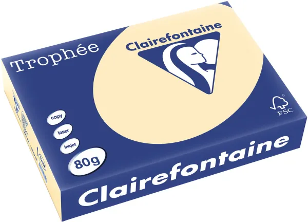 Q-connect Trophee Kopierpapier A4 80g Pastellgelb