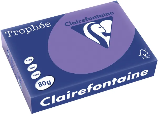 Q-connect Trophee Kopierpapier A4 80g kräftiges Lila 500 Blatt