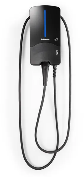 Webasto Pure Ladebox 22 kW Typ 2 Black Edition mit 7 m Kabel - Integrierter Typ B Fehlerstromschutzschalter