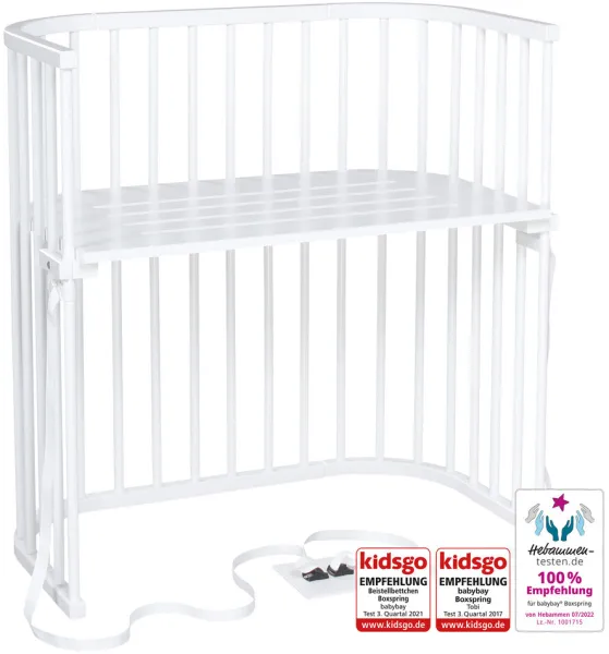 Boxspring Beistellbett - Weiss