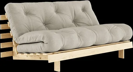 Karup Design Roots Schlafsofa m. Matratze 160x200 914 Leinen/Kiefer