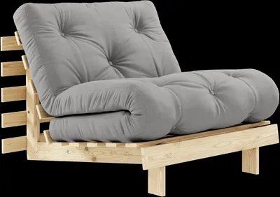 Karup Design Roots Schlafsofa m. Matratze 90x200 746 Grau/Kiefernholz