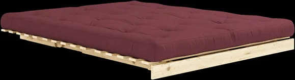 Karup Design Roots Schlafsofa mit Matratze 160x200 710 Bordeaux/Kiefer