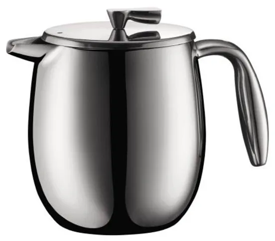 BODUM - COLUMBIA French Press Edelstahl - 4 Tassen 0,5 L - Mattchrom