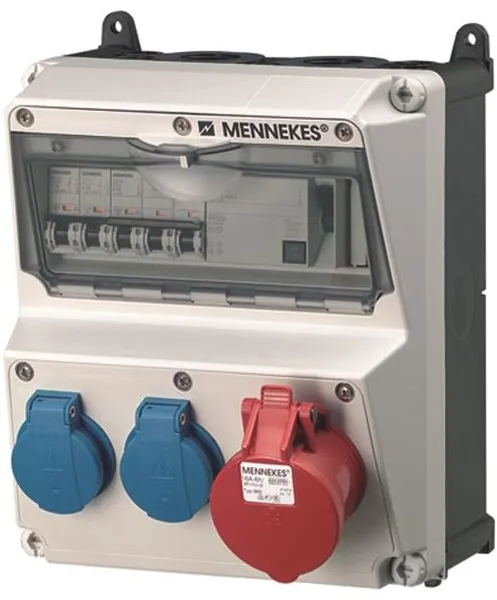 Mennekes AMAXX Schalttafel Schuko 5-polig 16Aol IP44